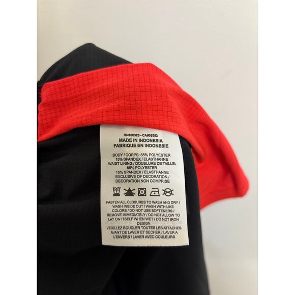 Nike Tempo Luxe Shorts Womens Medium Black Crimson Running Dri-FIT Run Division - Picture 6 of 7